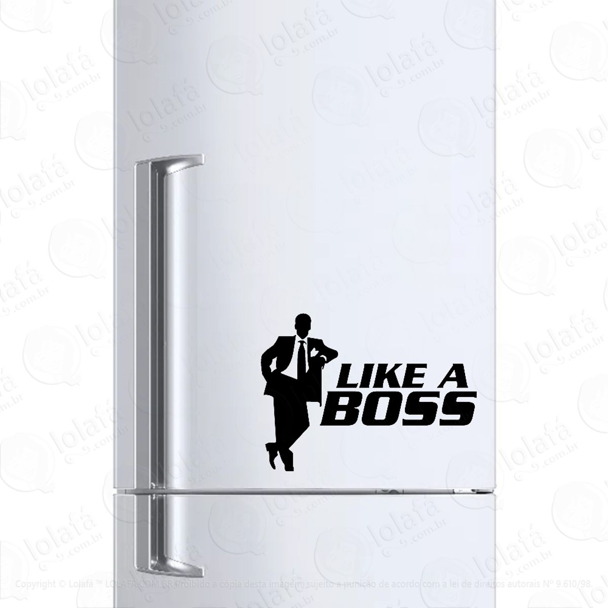 Adesivo Para Geladeira Like A Boss Mod:770