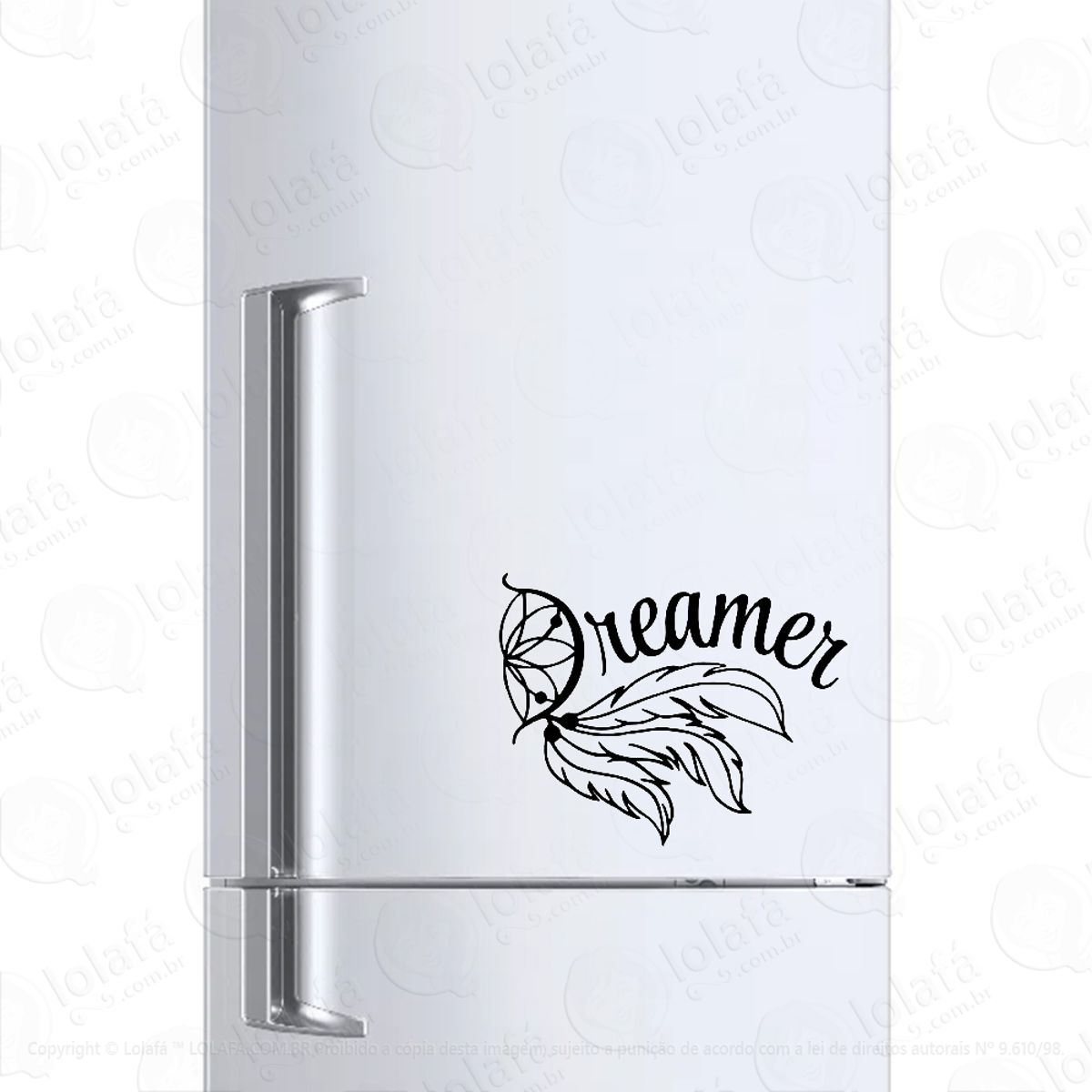 Adesivo Para Geladeira Dreamer - Sonhador Mod:781