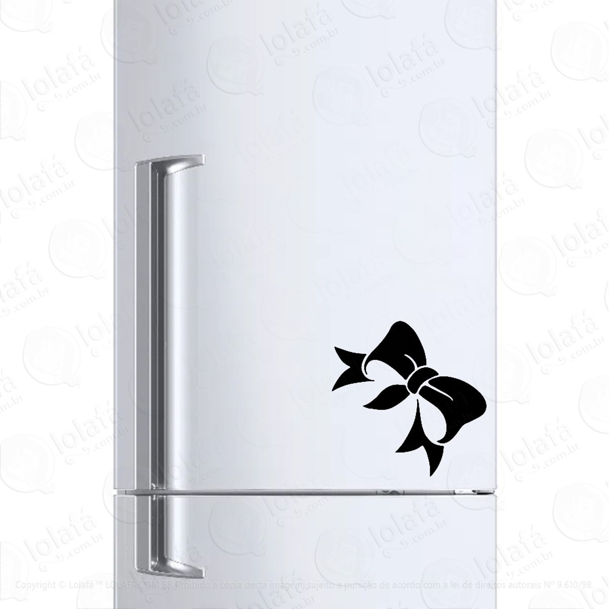 Adesivo Para Geladeira Lacinho Feminino Mod:783