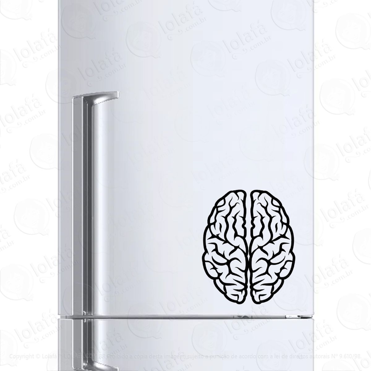 Adesivo Para Geladeira Biologia Cérebro Mod:792