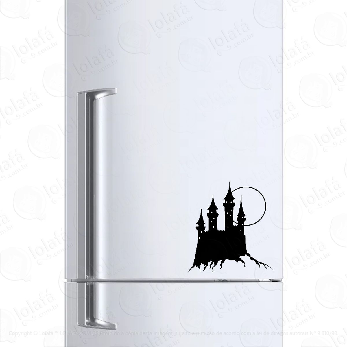 Adesivo Para Geladeira Castelo Medieval Mod:807