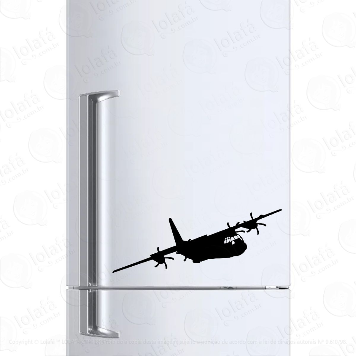 Adesivo Para Geladeira Avião Lockheed C-130 Hercules Mod:816