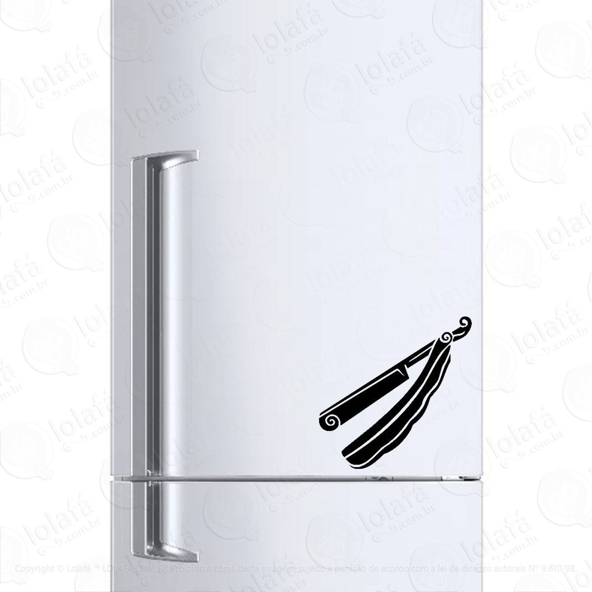 Adesivo Para Geladeira Navalha Aberta Mod:826