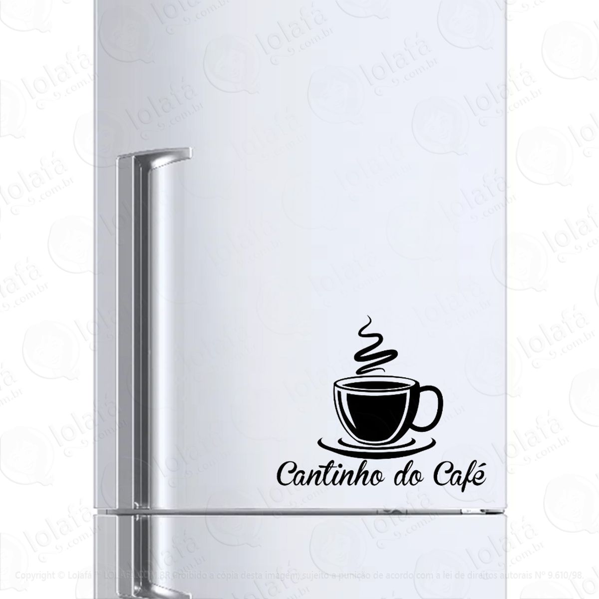 Adesivo Geladeira Parede Vidro Cantinho Do Café Mod:834