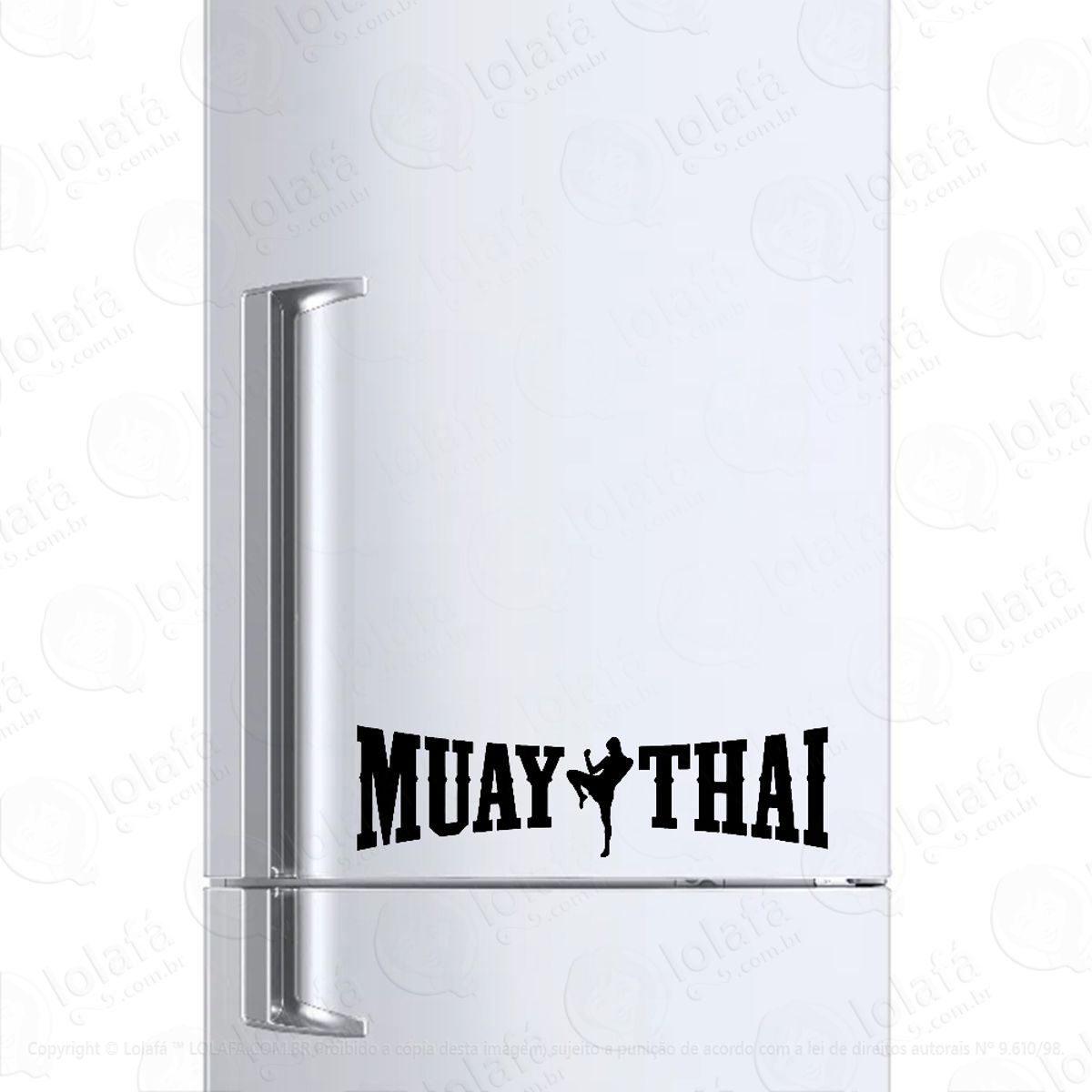 Adesivo Para Geladeira Muay Thai Mod:852
