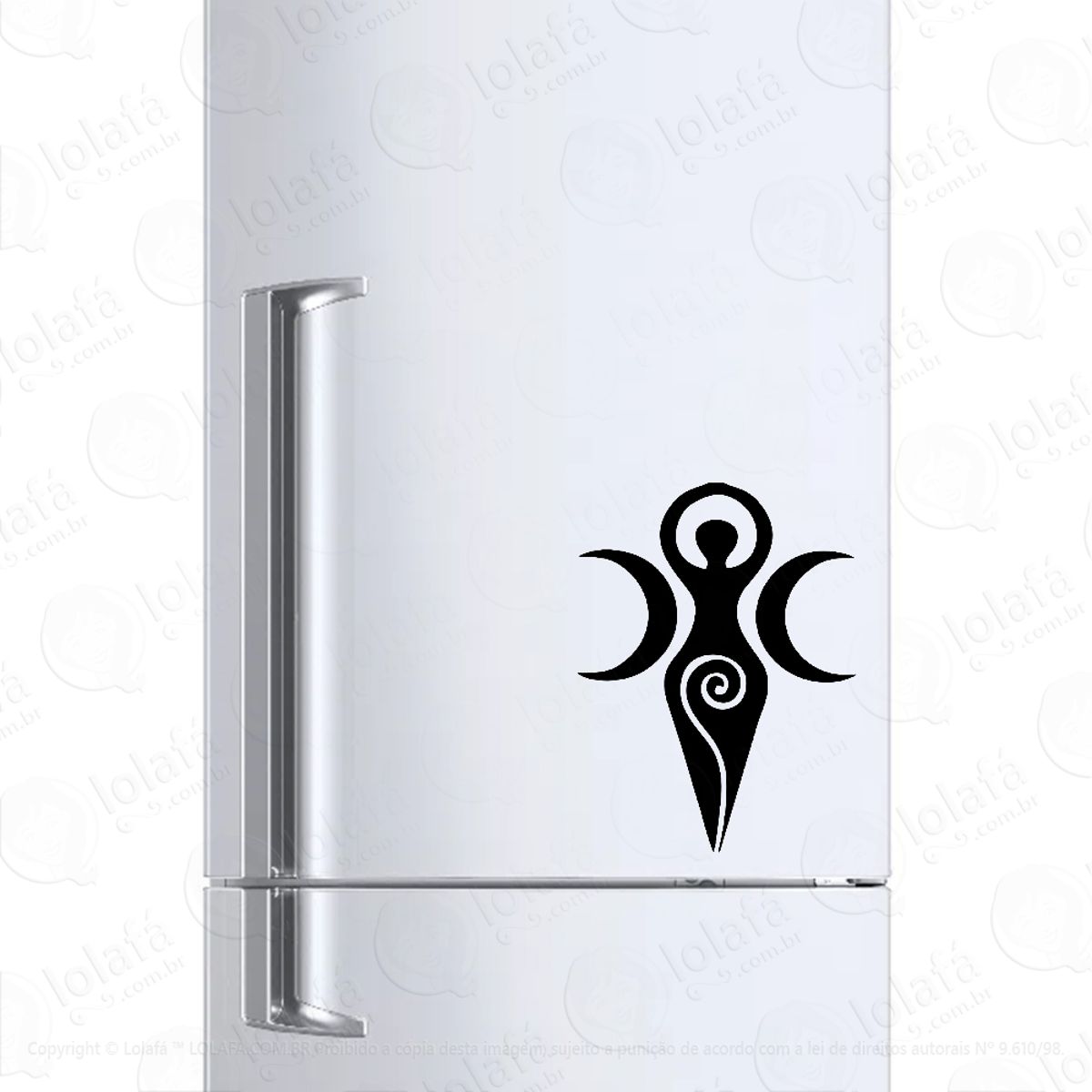 Adesivo Para Geladeira Símbolo Deusa Wicca Mod:856