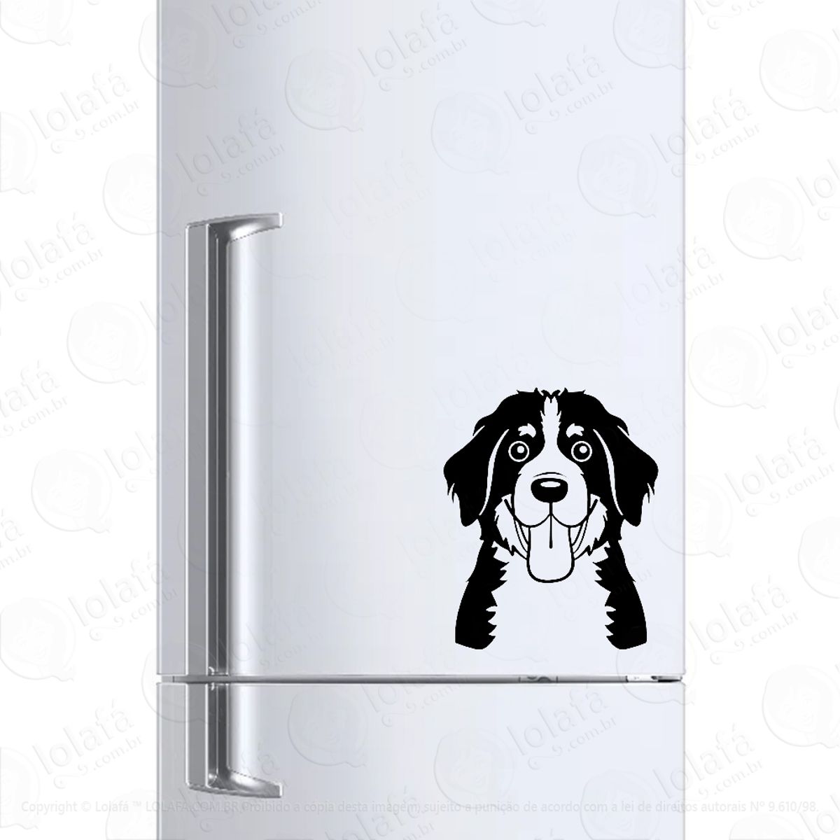 Adesivo Para Geladeira Cachorro Bernese Mod:866