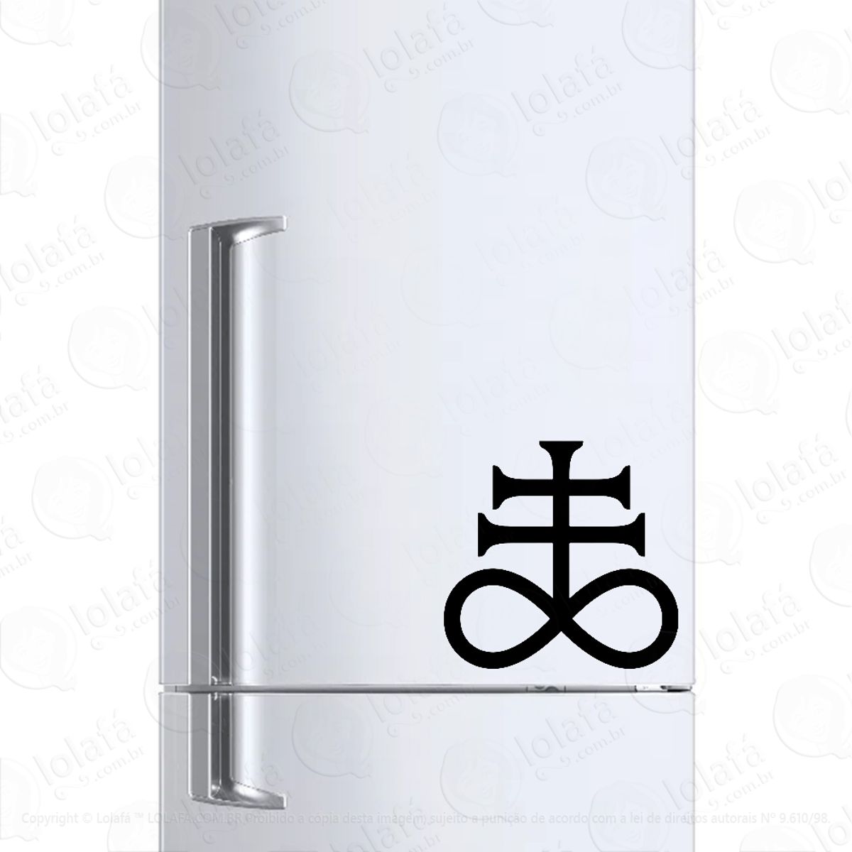 Adesivo Para Geladeira Cruz De Leviatã Mod:873