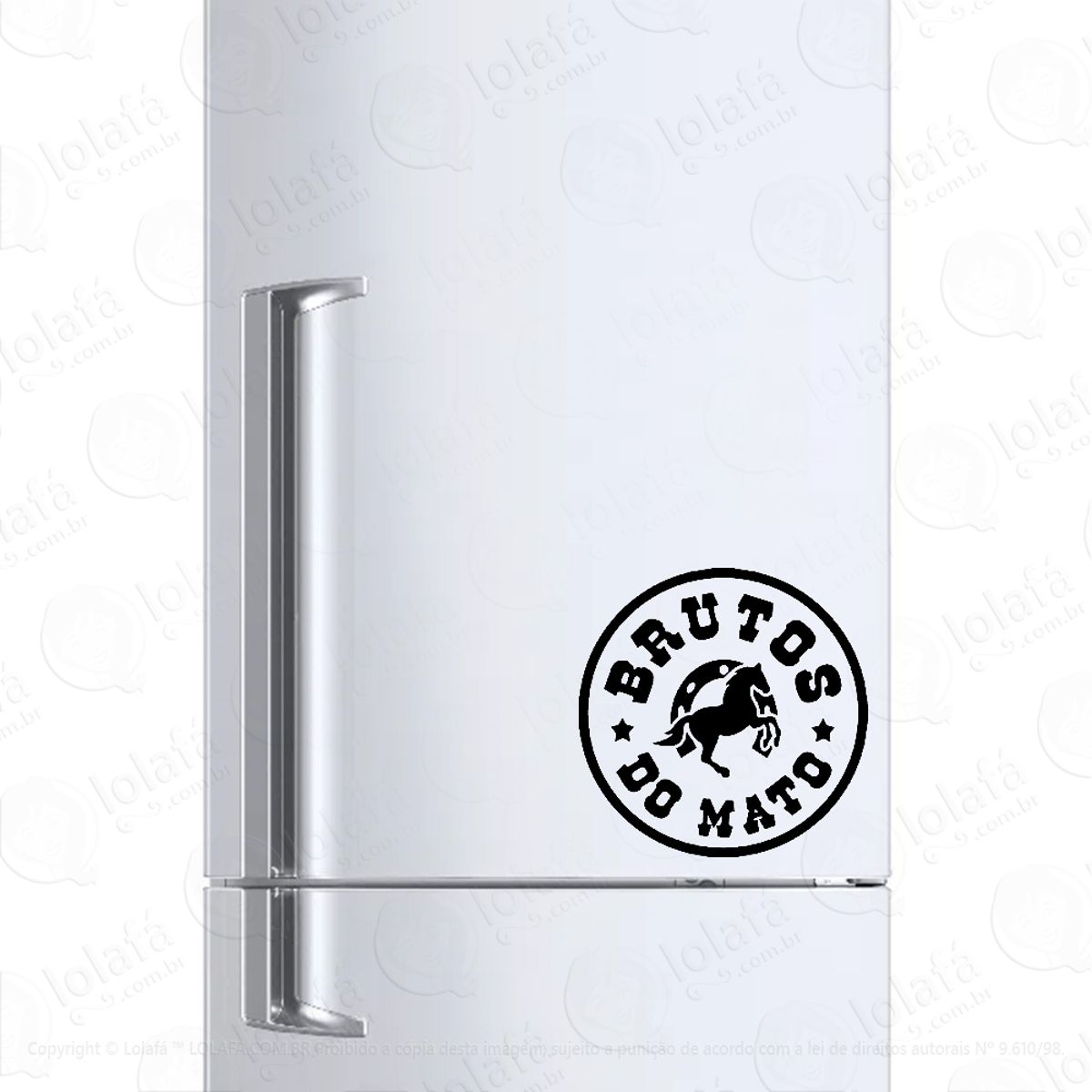 Adesivo Para Geladeira Cowboy Brutos Do Mato Mod:888