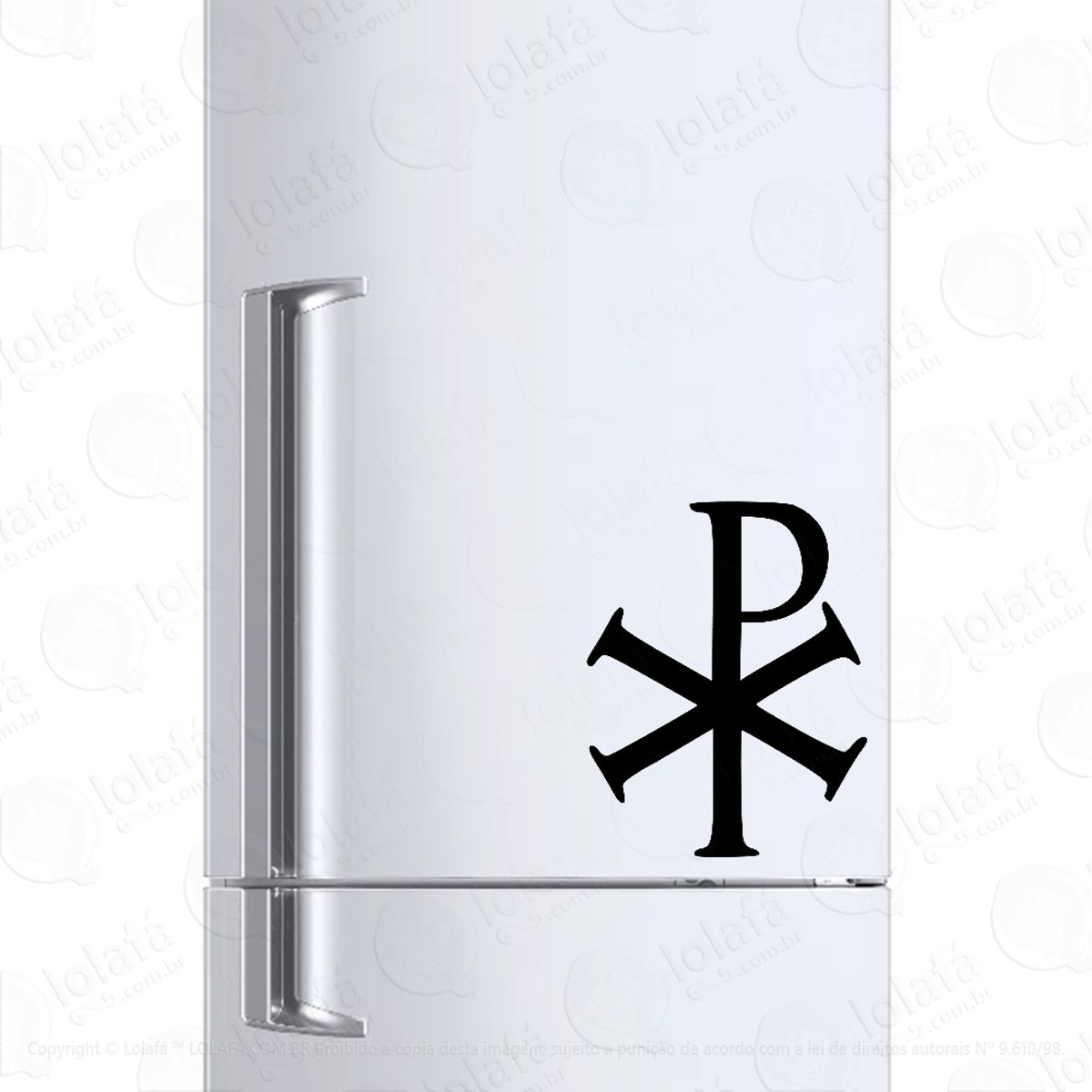 Adesivo Para Geladeira Chi Rho Cristão Mod:891