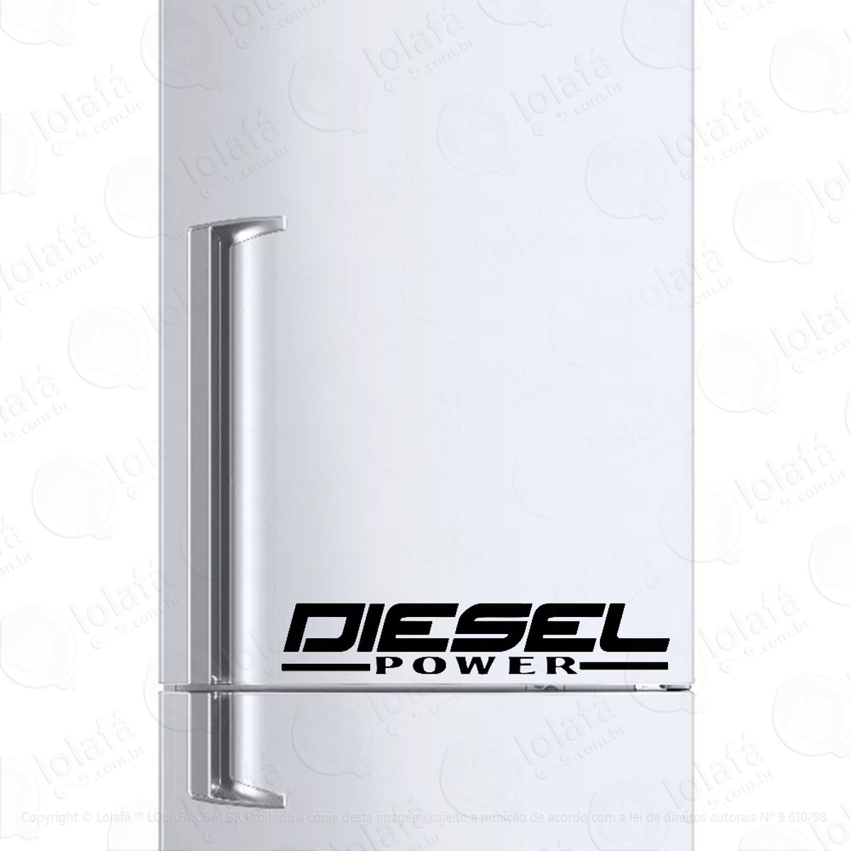 Adesivo Para Geladeira Diesel Power Mod:895
