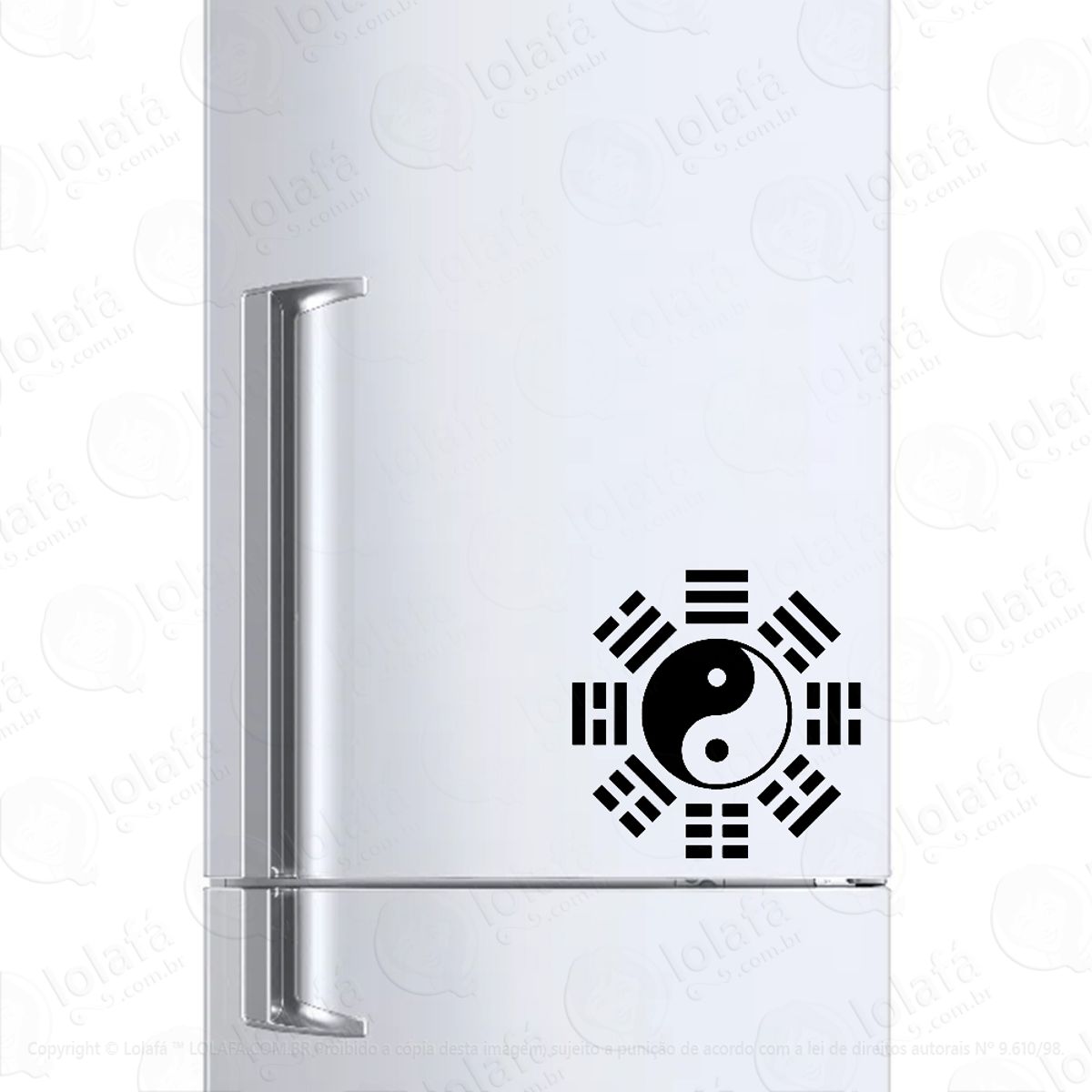 Adesivo Para Geladeira Taoísmo Taijitu Mod:914