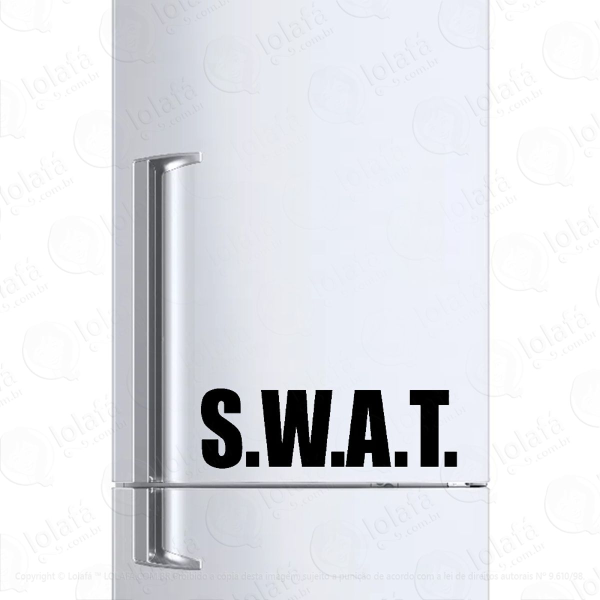 Adesivo Para Geladeira Logo Swat Mod:938