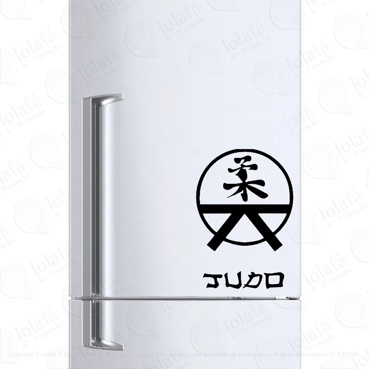 Adesivo Para Geladeira Faixa Judô Artes Marciais Mod:939