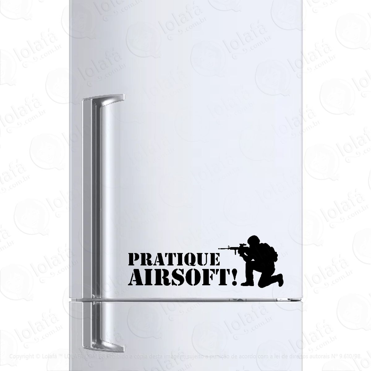 Adesivo Para Geladeira Pratique Airsoft Esporte Mod:944