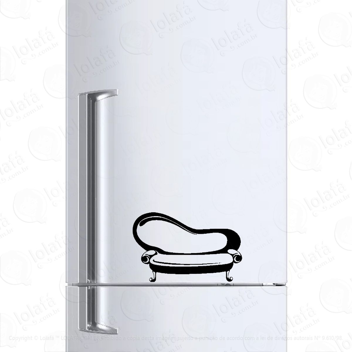 Adesivo Para Geladeira Sofá Retrô Vintage Mod:975