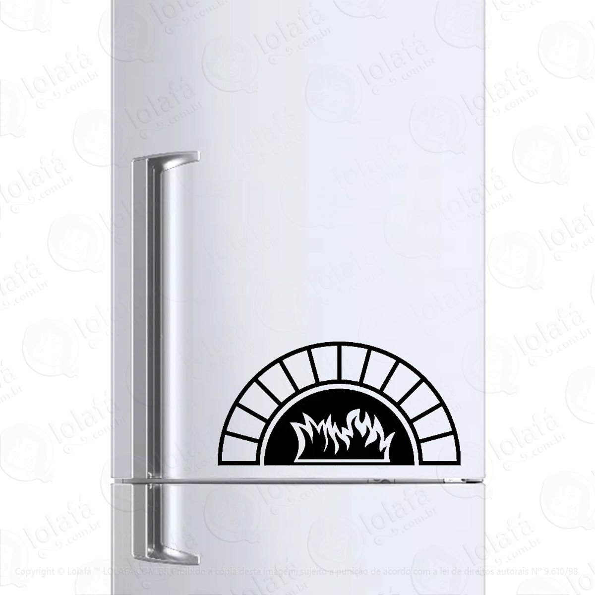 Adesivo Para Geladeira Forno A Lenha Mod:992