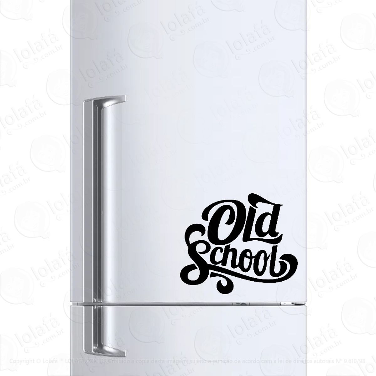 Adesivo Para Geladeira Old School Mod:996