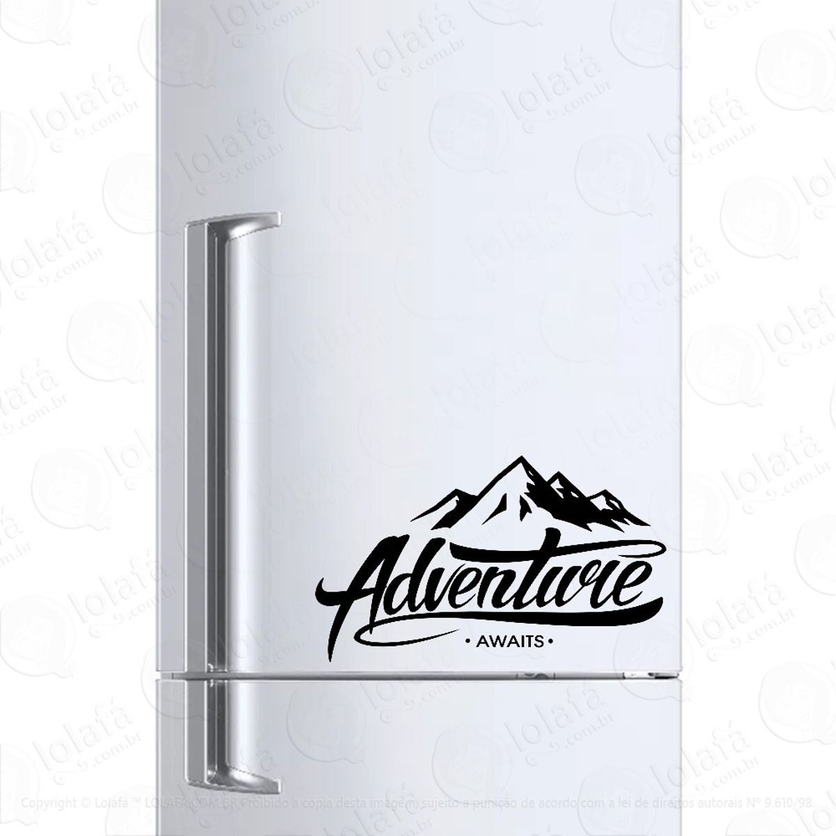 Adesivo Para Geladeira Aventureiro A Aventura Te Espera Mod:1001