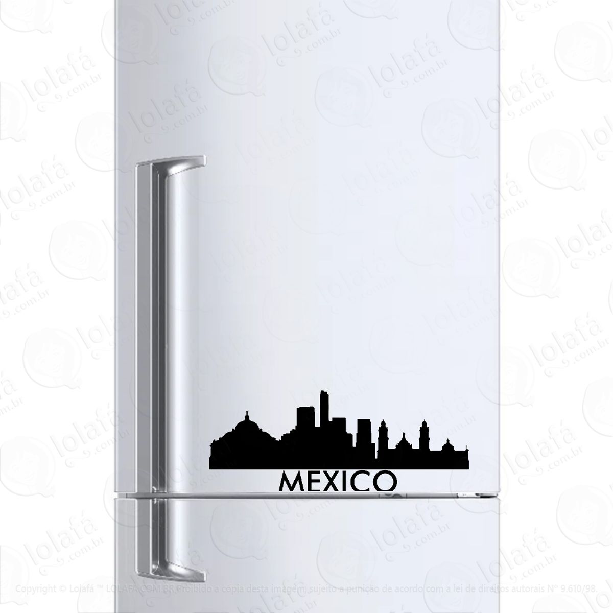 Adesivo Para Geladeira Mexico País Turismo Mod:1010