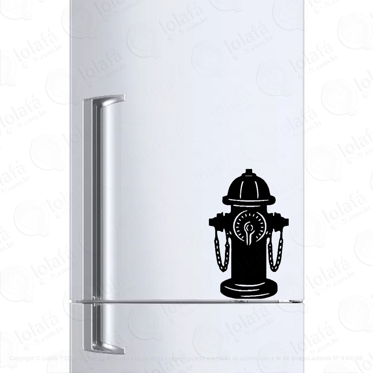 Adesivo Para Geladeira Hidrante Anti-incêndio Mod:1022
