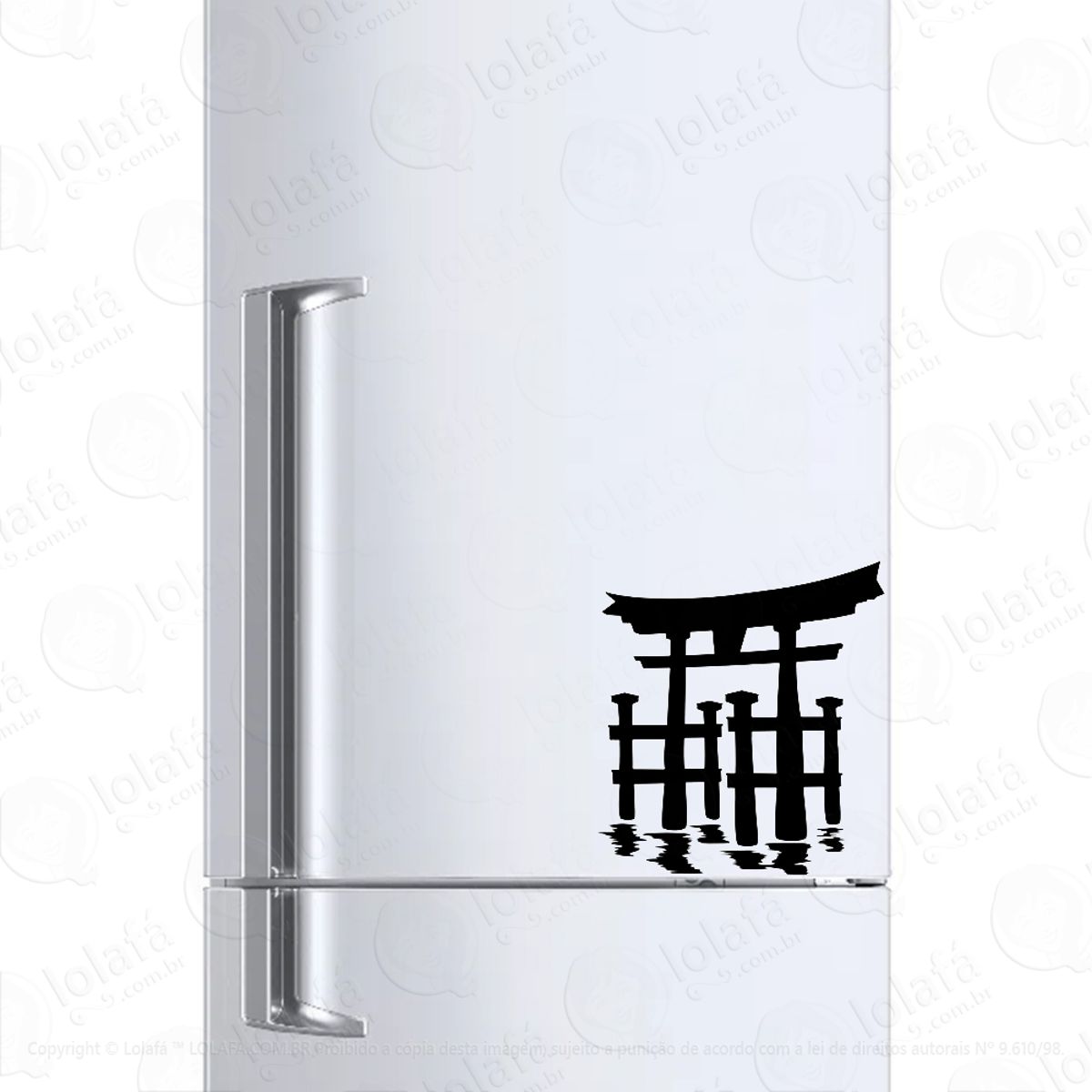 Adesivo Para Geladeira Templo Japonês Japão Mod:1027