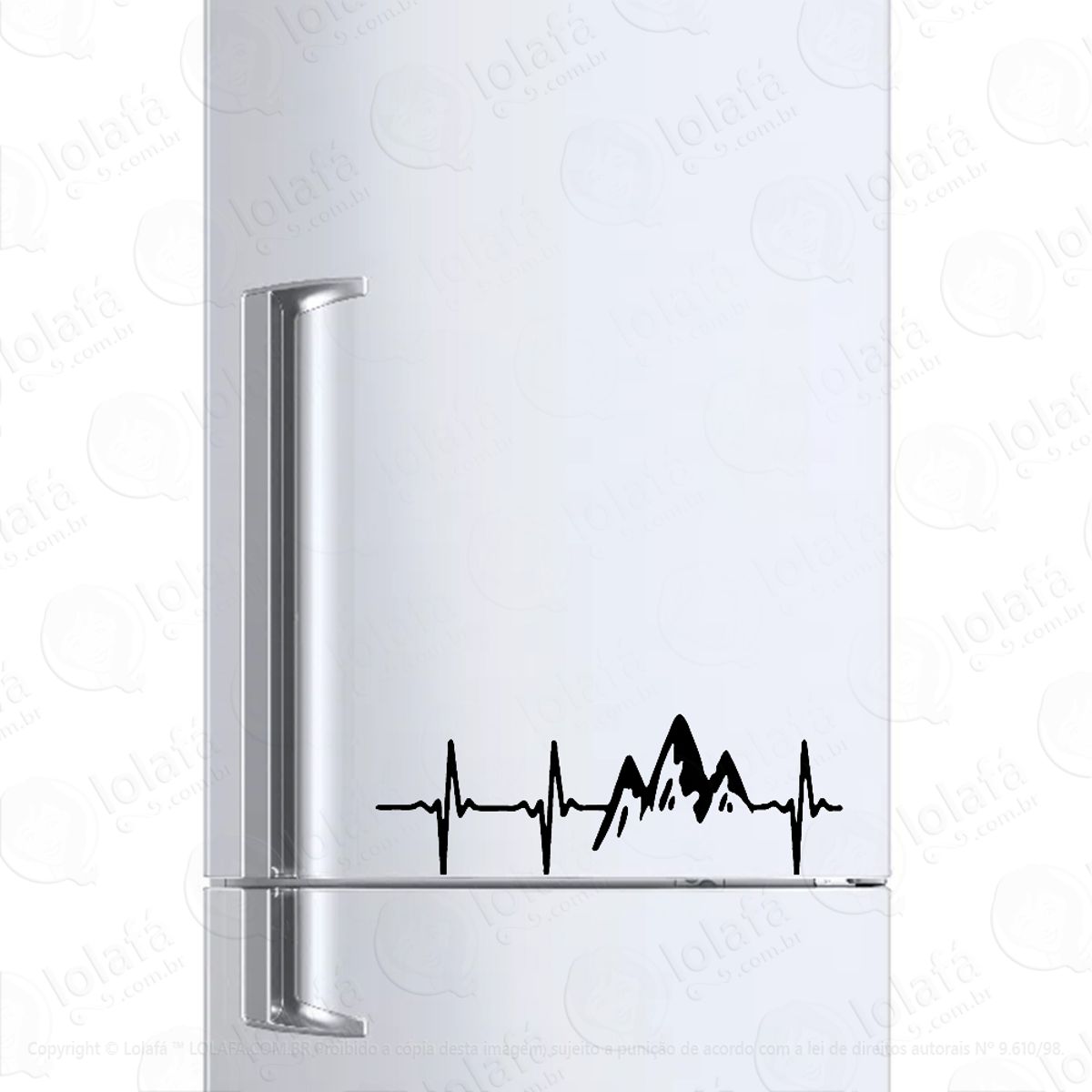 Adesivo Para Geladeira Amor Escalada Alpes Montanhas Mod:1042