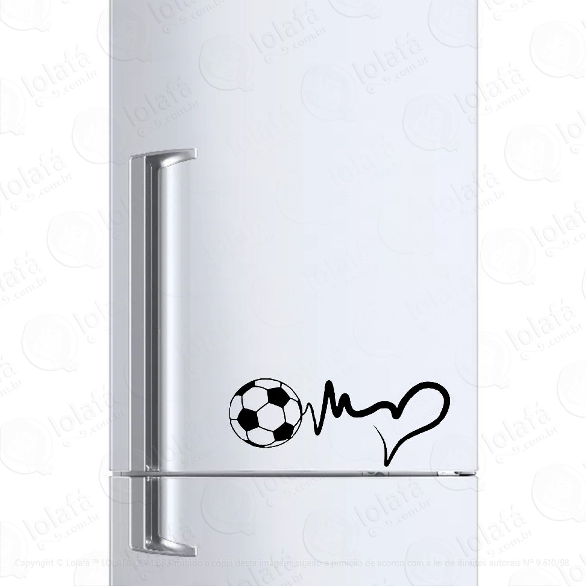 Adesivo Para Geladeira Futebol Na Veia Mod:1043