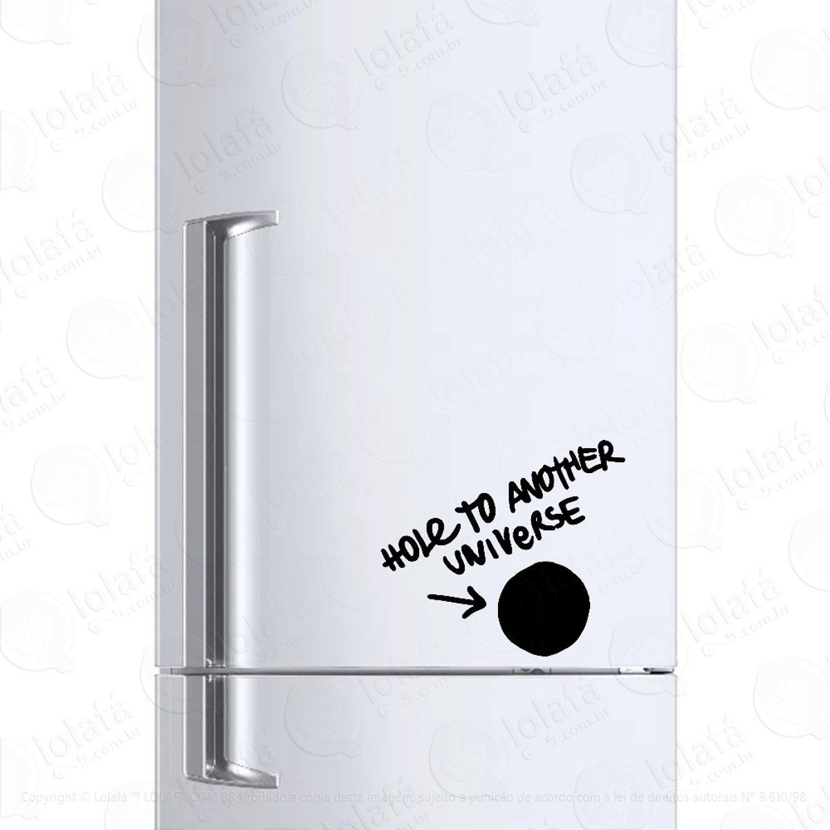 Adesivo Para Geladeira Universo Buraco Negro Mod:1062