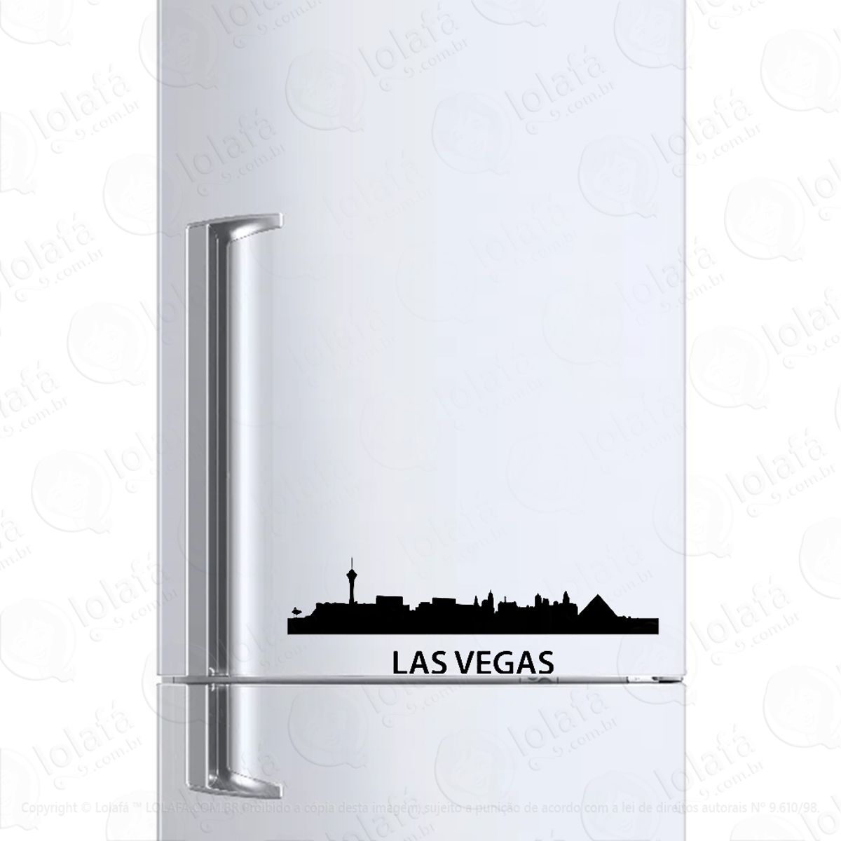 Adesivo Para Geladeira Las Vegas Nevada Usa Mod:1071