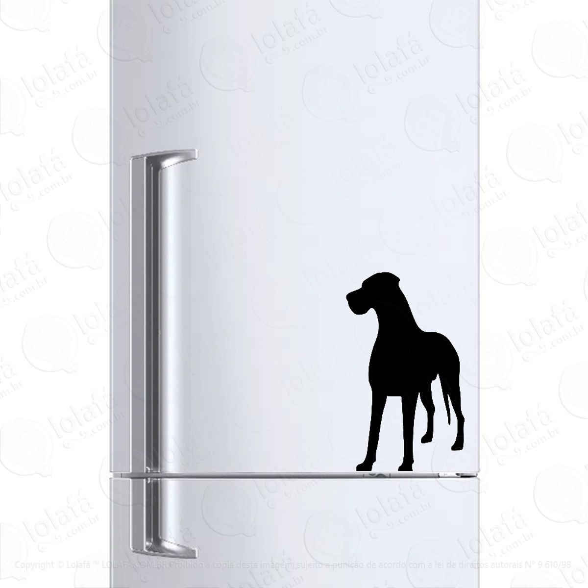 Adesivo Para Geladeira Dogue Alemão Mod:1099