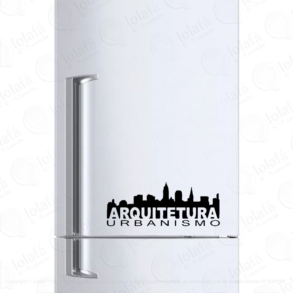 Adesivo Para Geladeira Arquitetura E Urbanismo Mod:1101