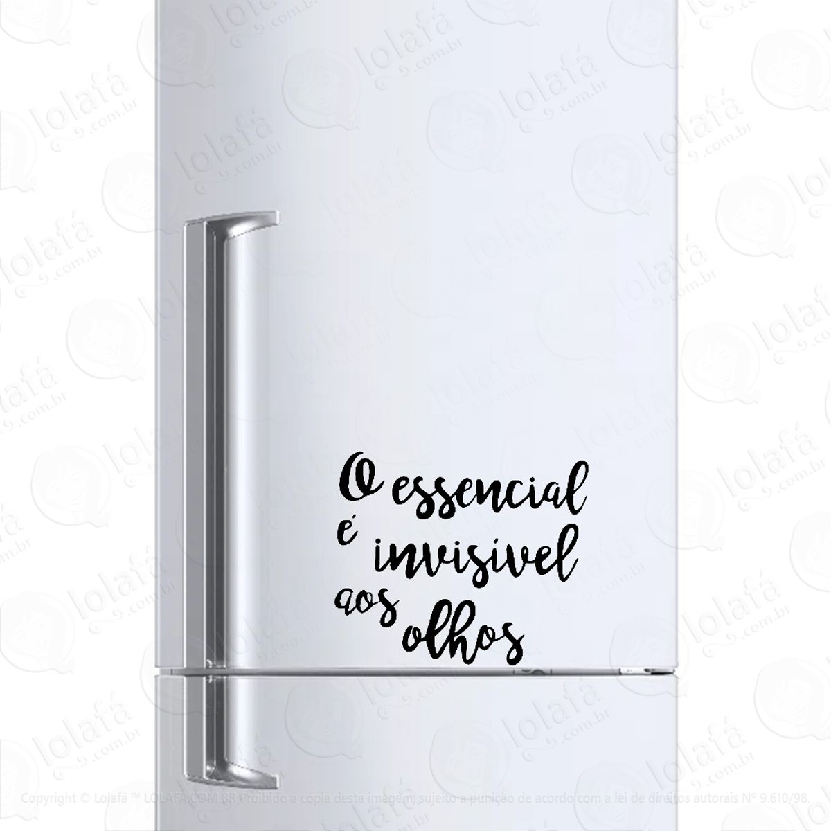 Adesivo Para Geladeira O Essencial É Invisível Mod:1119