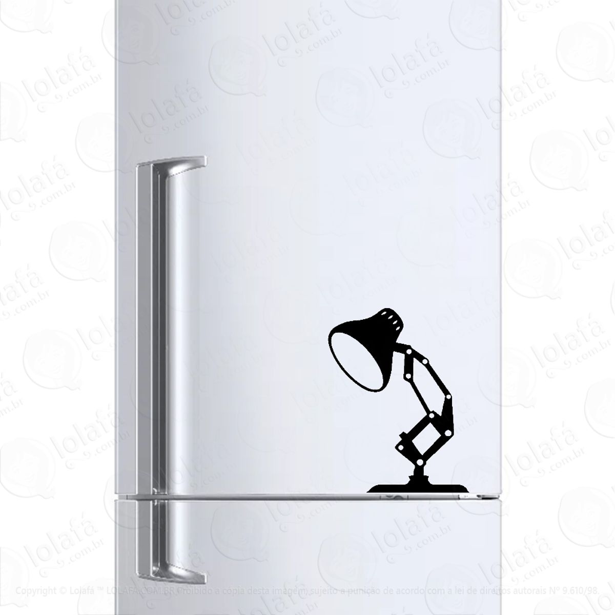 Adesivo Para Geladeira Abajur De Mesa Mod:1126
