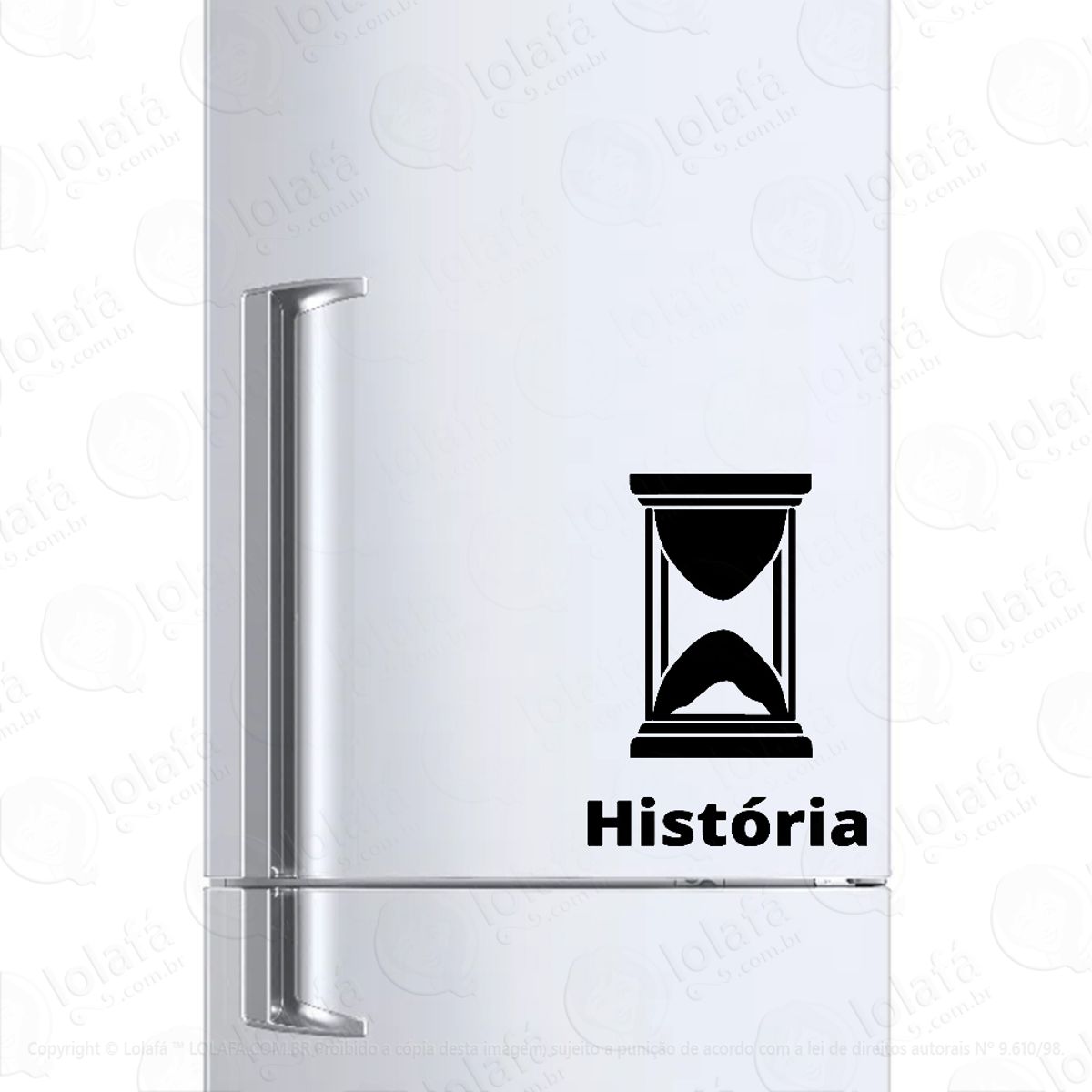 Adesivo Para Geladeira História Curso Faculdade Mod:1175