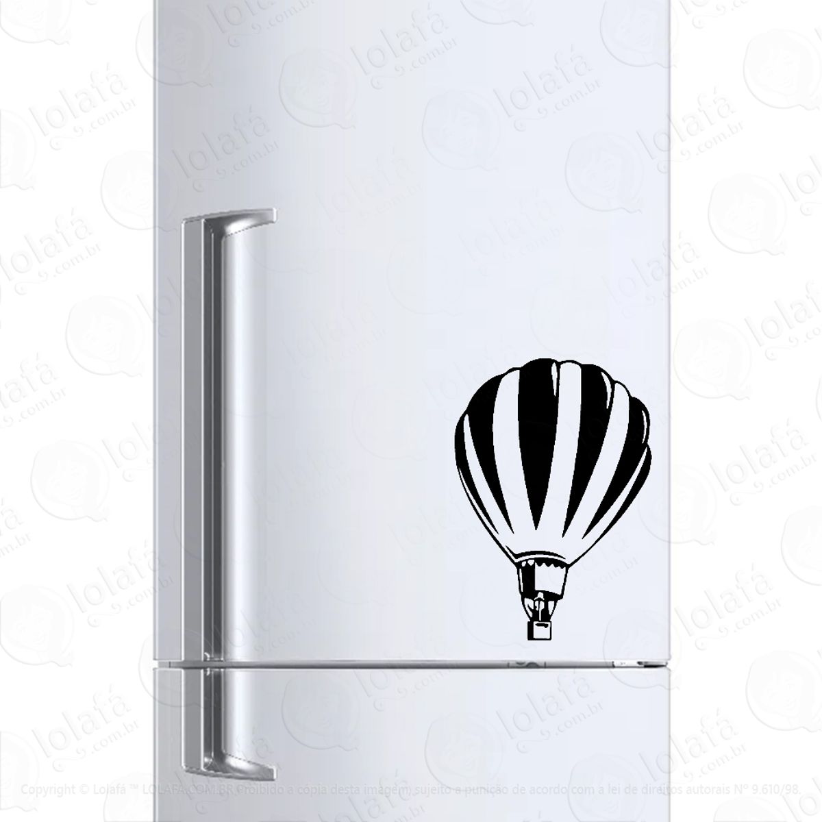 Adesivo Para Geladeira Balão De Ar Quente Mod:1179