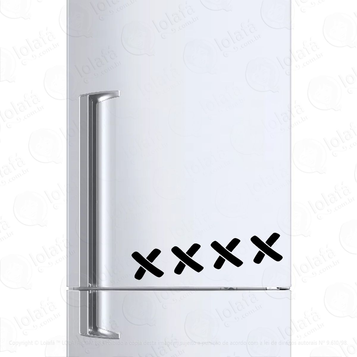 Adesivo Para Geladeira Pontos Cicatriz Mod:1193