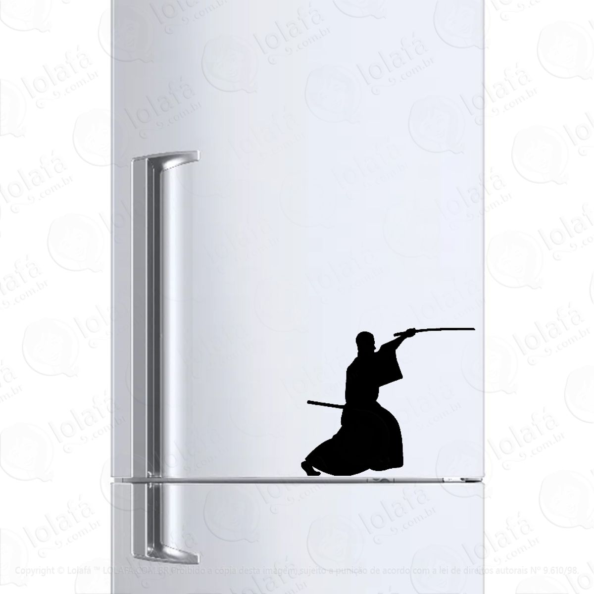 Adesivo Para Geladeira Kendo Kenjutsu Atleta Mod:1222