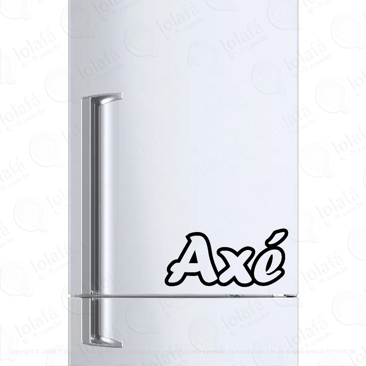 Adesivo Geladeira Frigobar Cervejeira Axé Umbanda Mod:1249