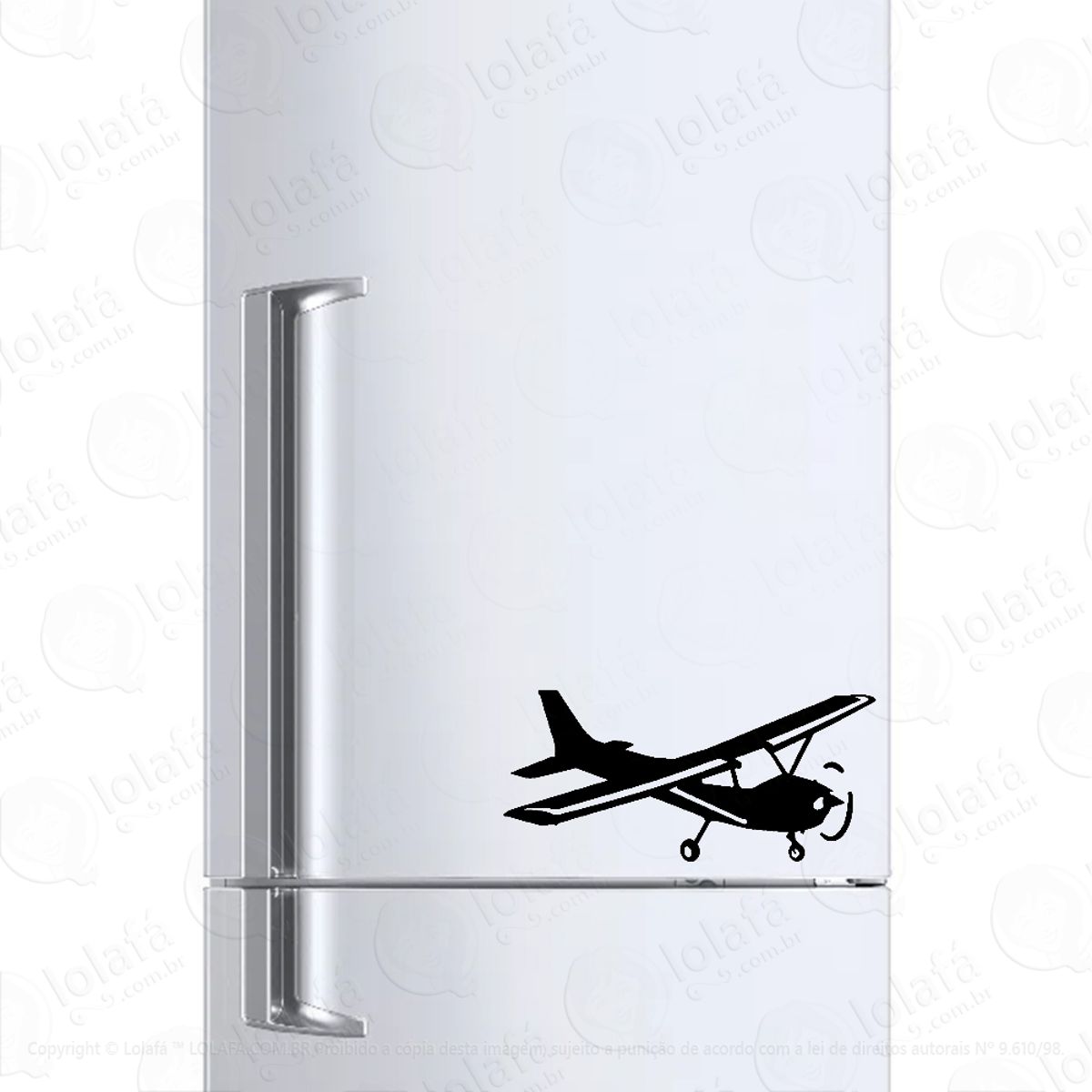 Adesivo Para Geladeira Cessna 172 Aeroclube Mod:1263