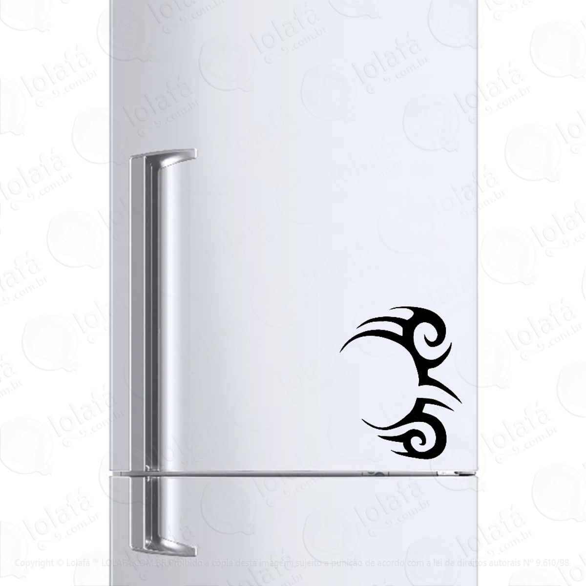 Adesivo Para Geladeira Tatuagem Tribal Mike Tyson Mod:1281
