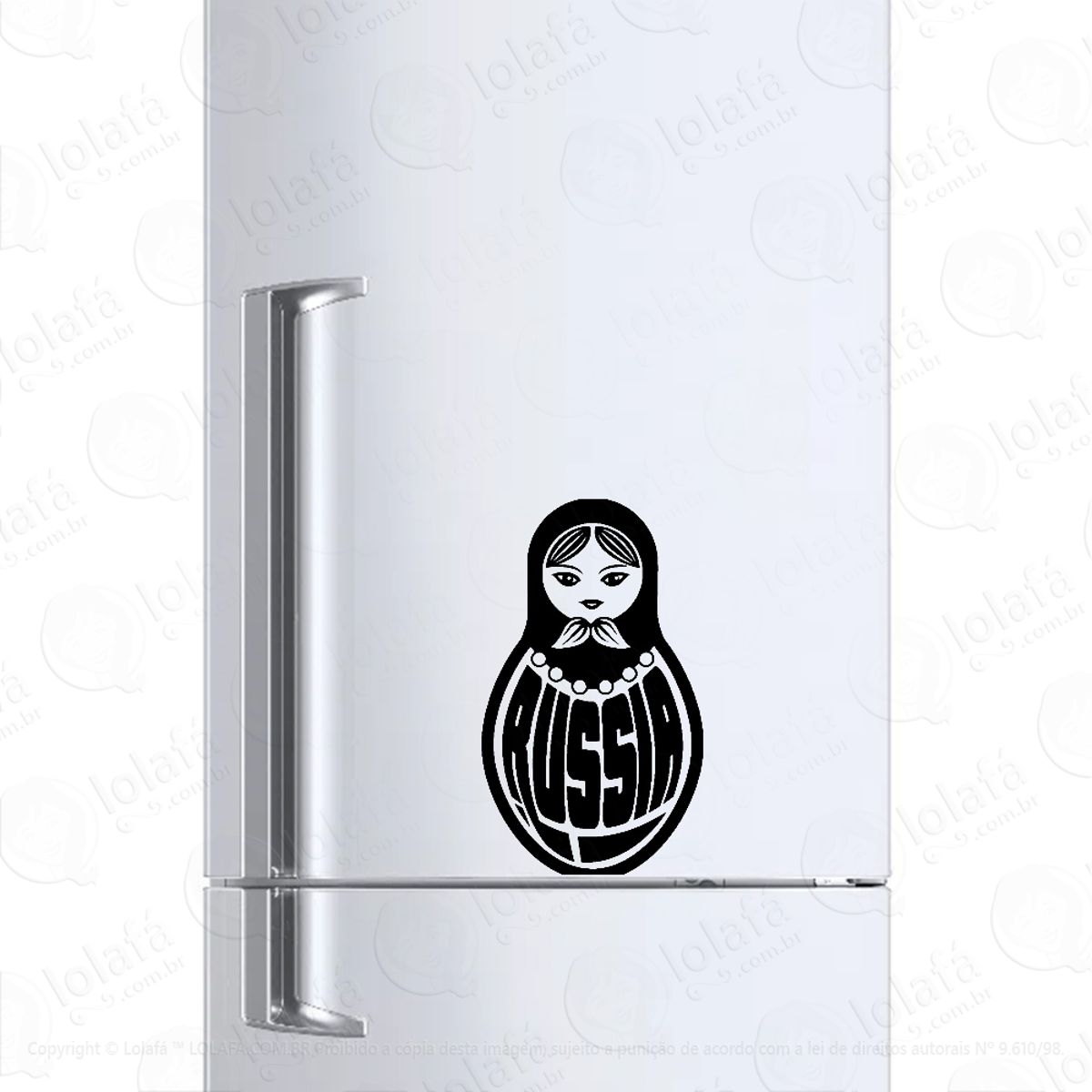 Adesivo Para Geladeira Boneca Russa Matriosca Mod:1300