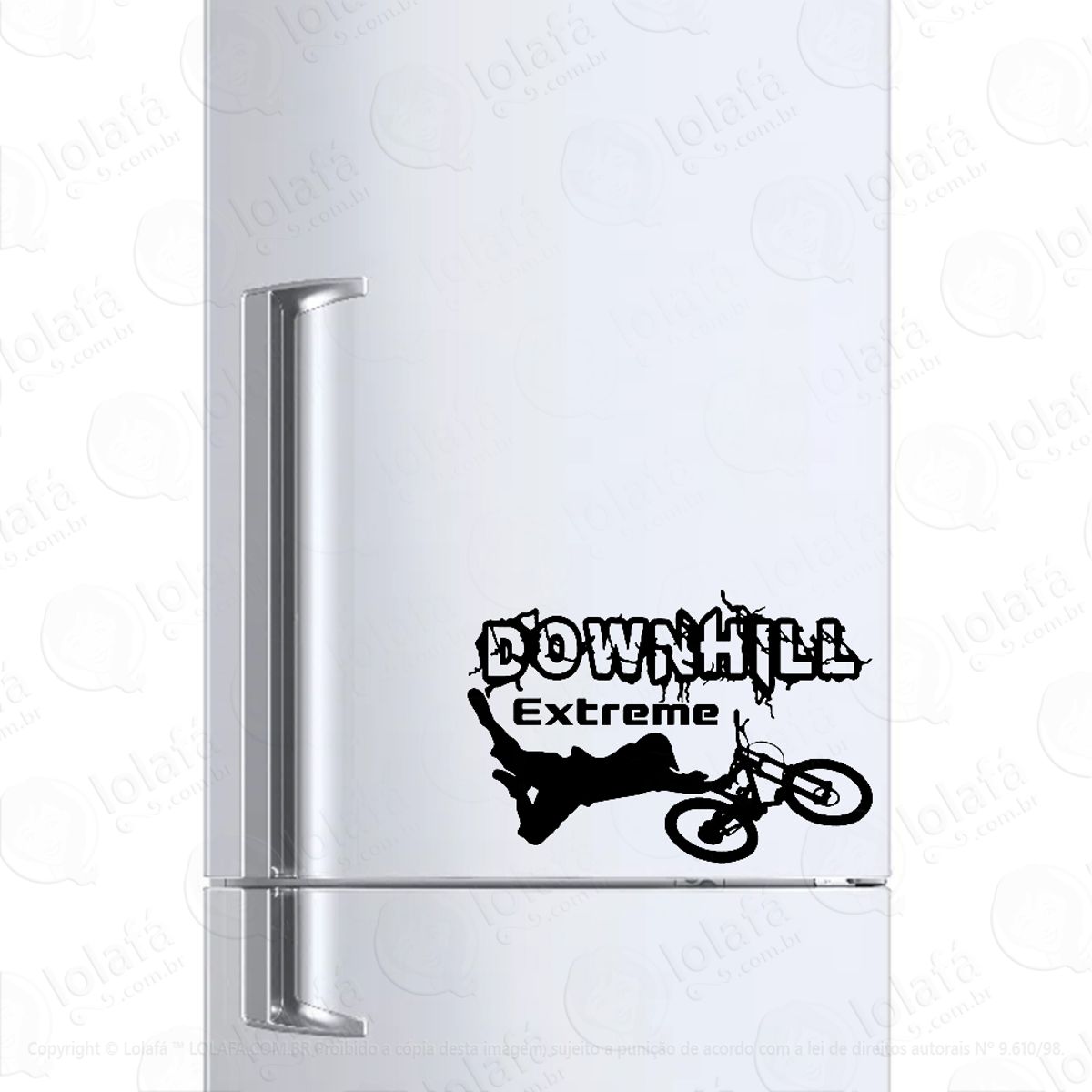Adesivo Para Geladeira Mountain Bike Downhill Extreme Mod:1305