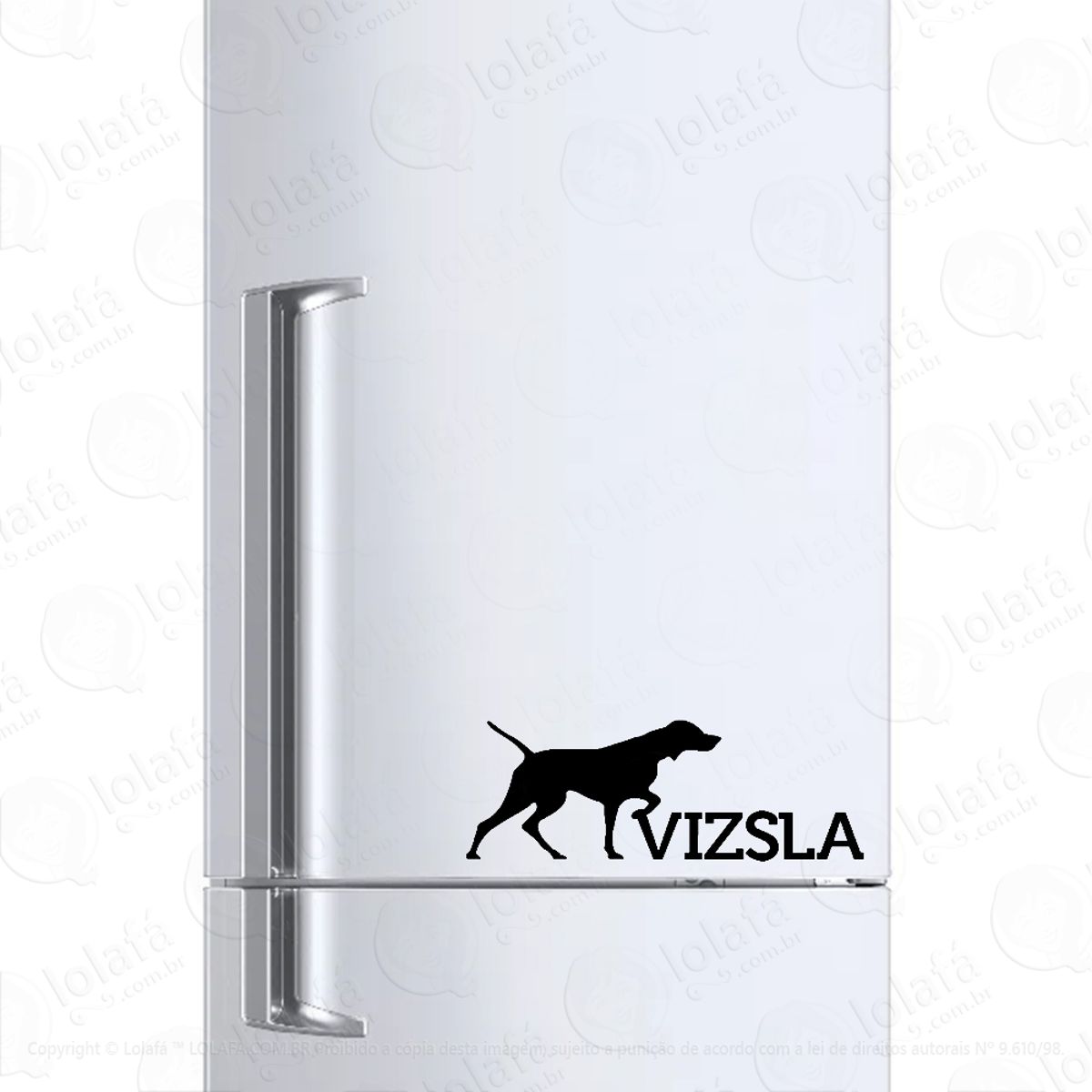 Adesivo Geladeira Frigobar Vizsla Caçador Raça Cão De Caça Mod:1326