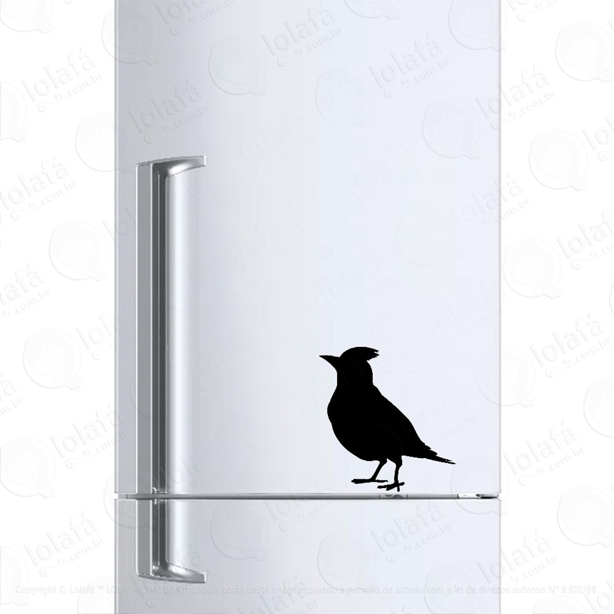Adesivo Para Geladeira Pássaro Cardeal Mod:1350