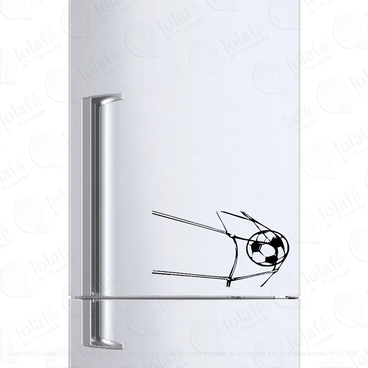 Adesivo Para Geladeira Futebol Gol Esporte Mod:1374