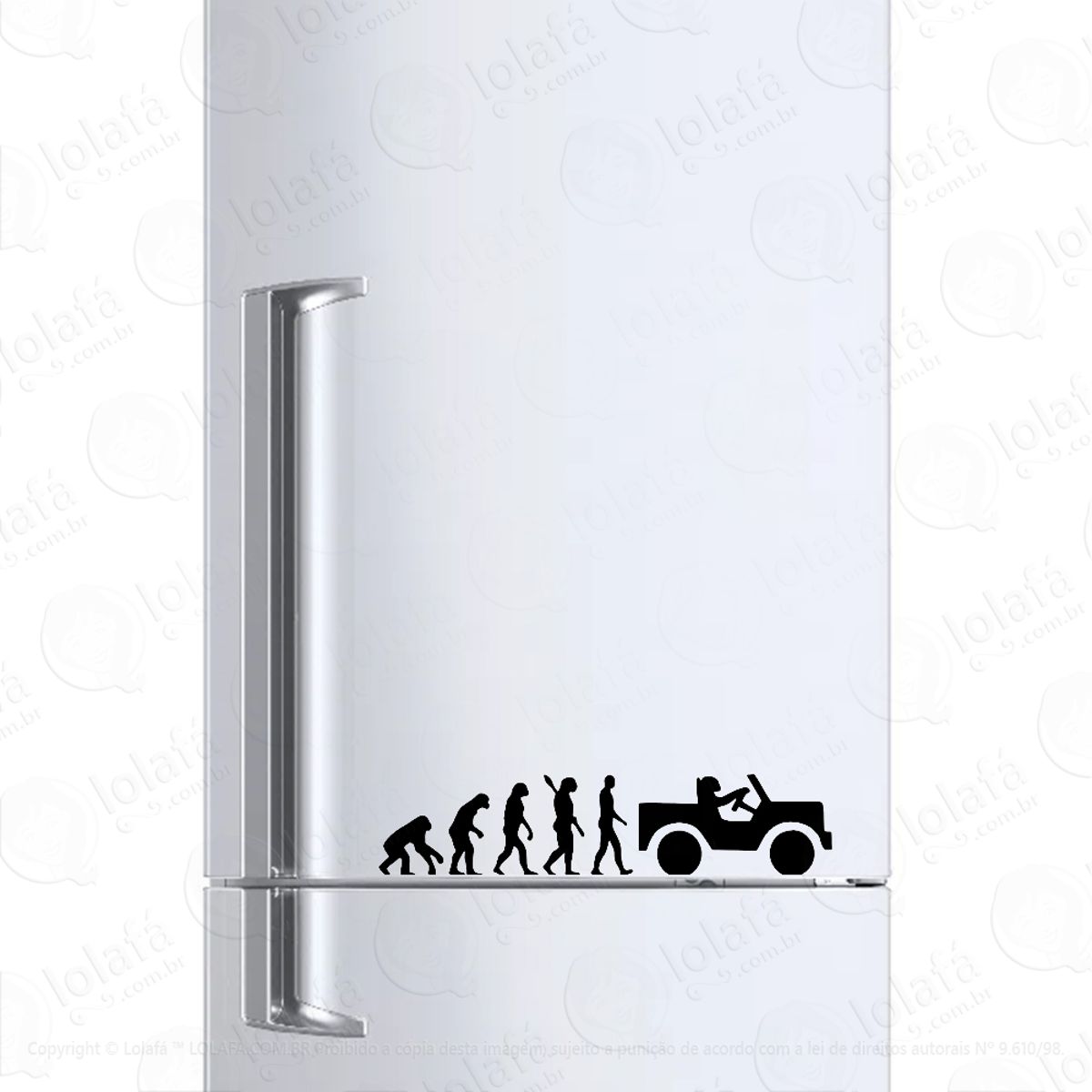Adesivo Para Geladeira Evolução Trilha Rally Mod:1384