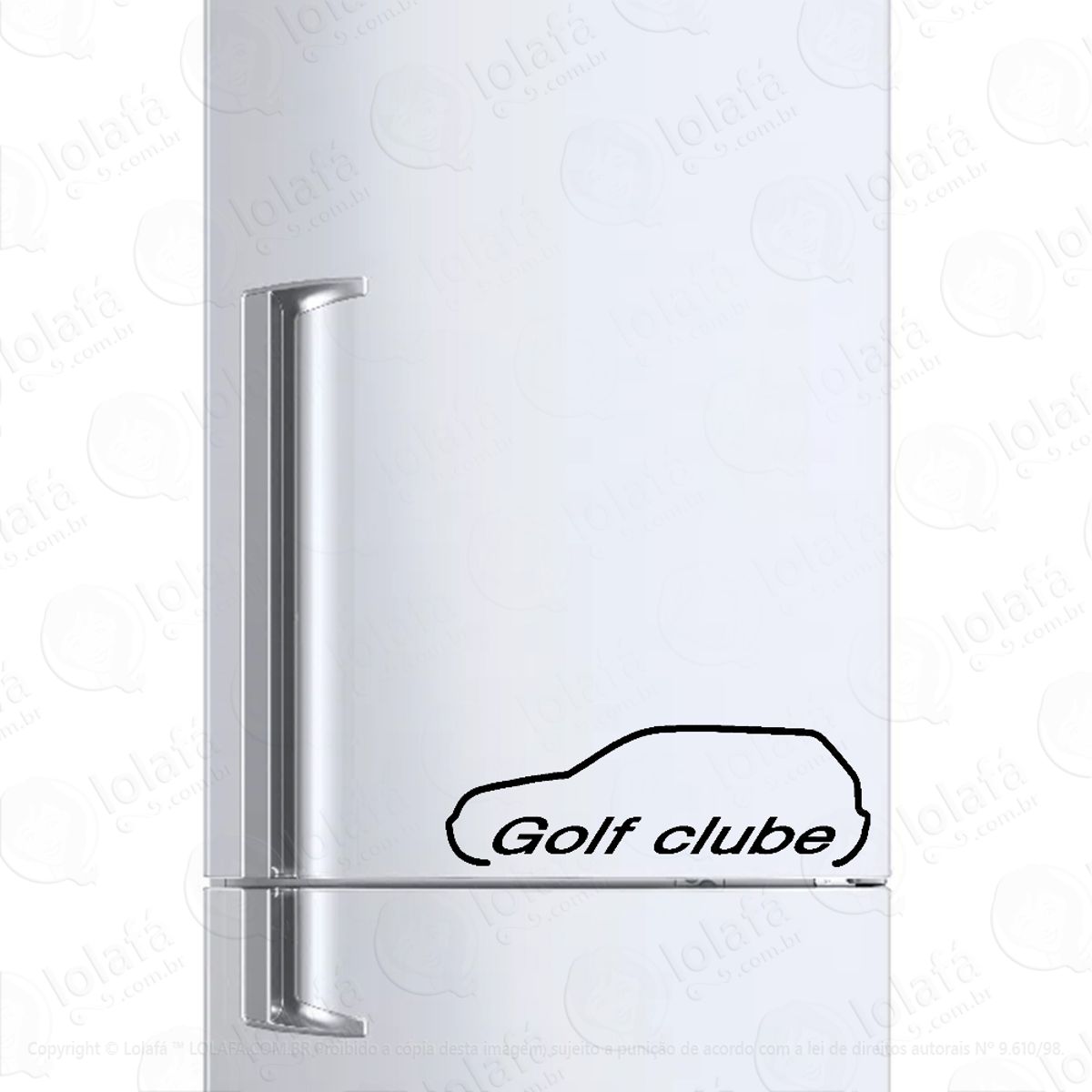 Adesivo Para Geladeira Clube Do Carro Golf Mod:1423