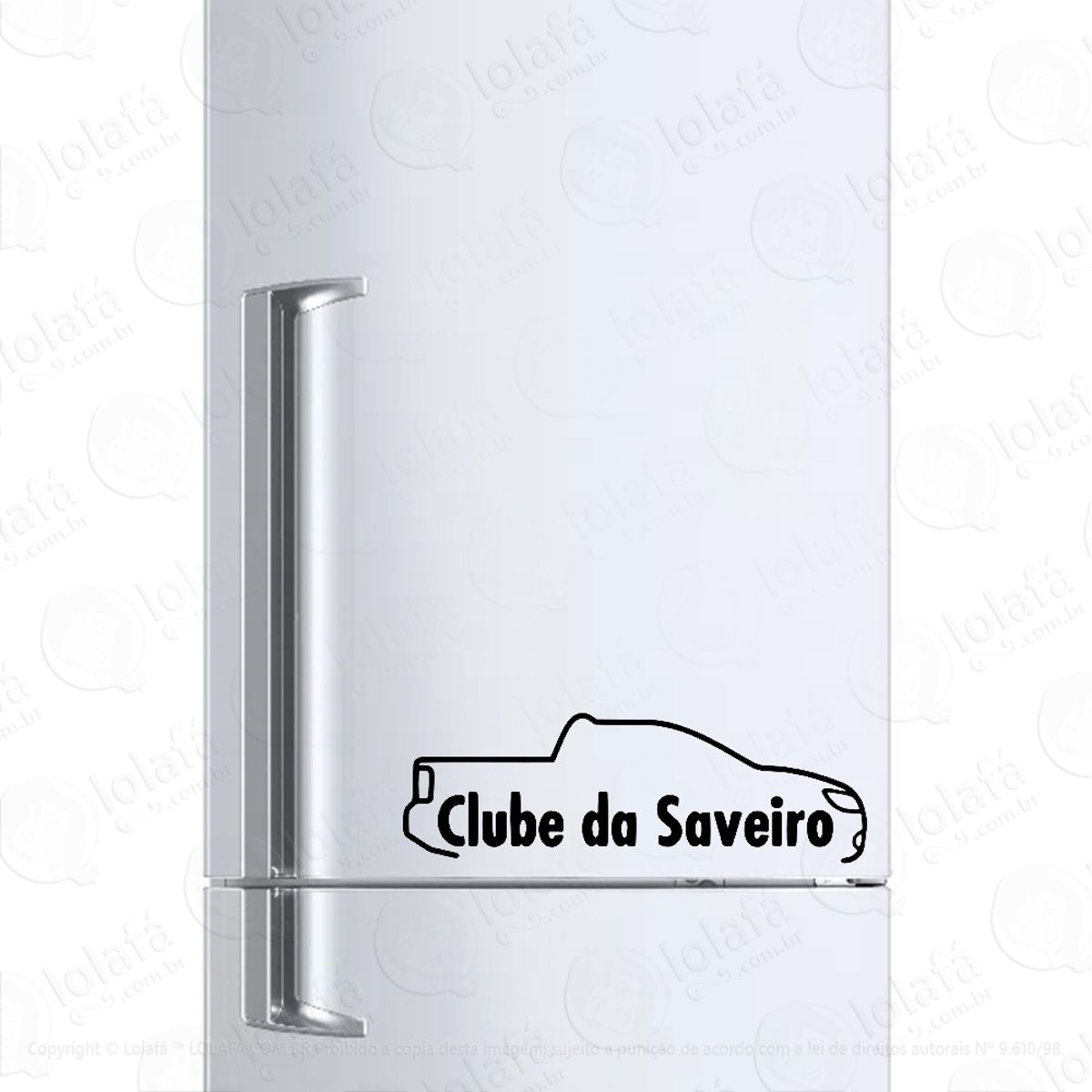 Adesivo Para Geladeira Clube Carro Saveiro Mod:1428
