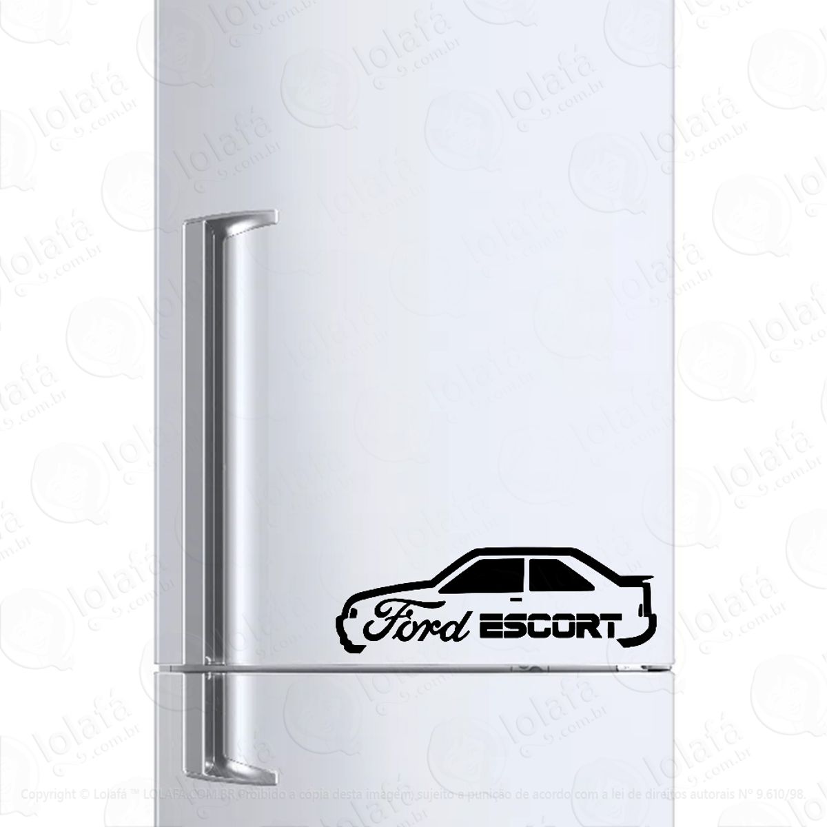 Adesivo Para Geladeira Clube Ford Escort Mod:1430